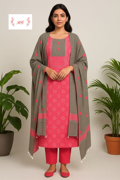Cotton unstitched ladies suit Rc17580 (b)