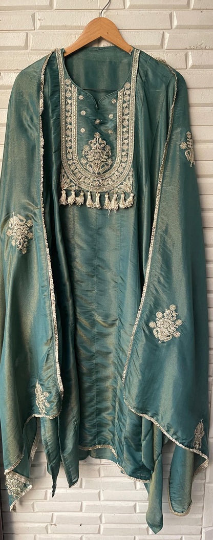 Shimmer silk semi stitched ladies suit Rc17533 (b)