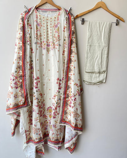 Muslin Printed Unstitched Ladies Suit RC-18688