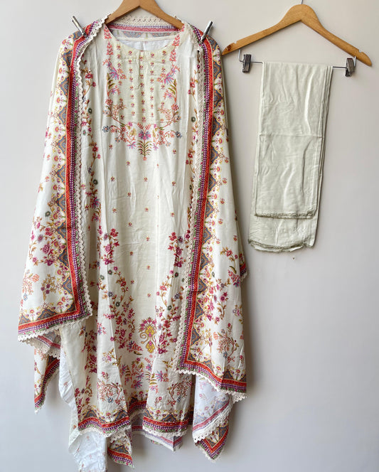 Muslin Printed Unstitched Ladies Suit RC-18688
