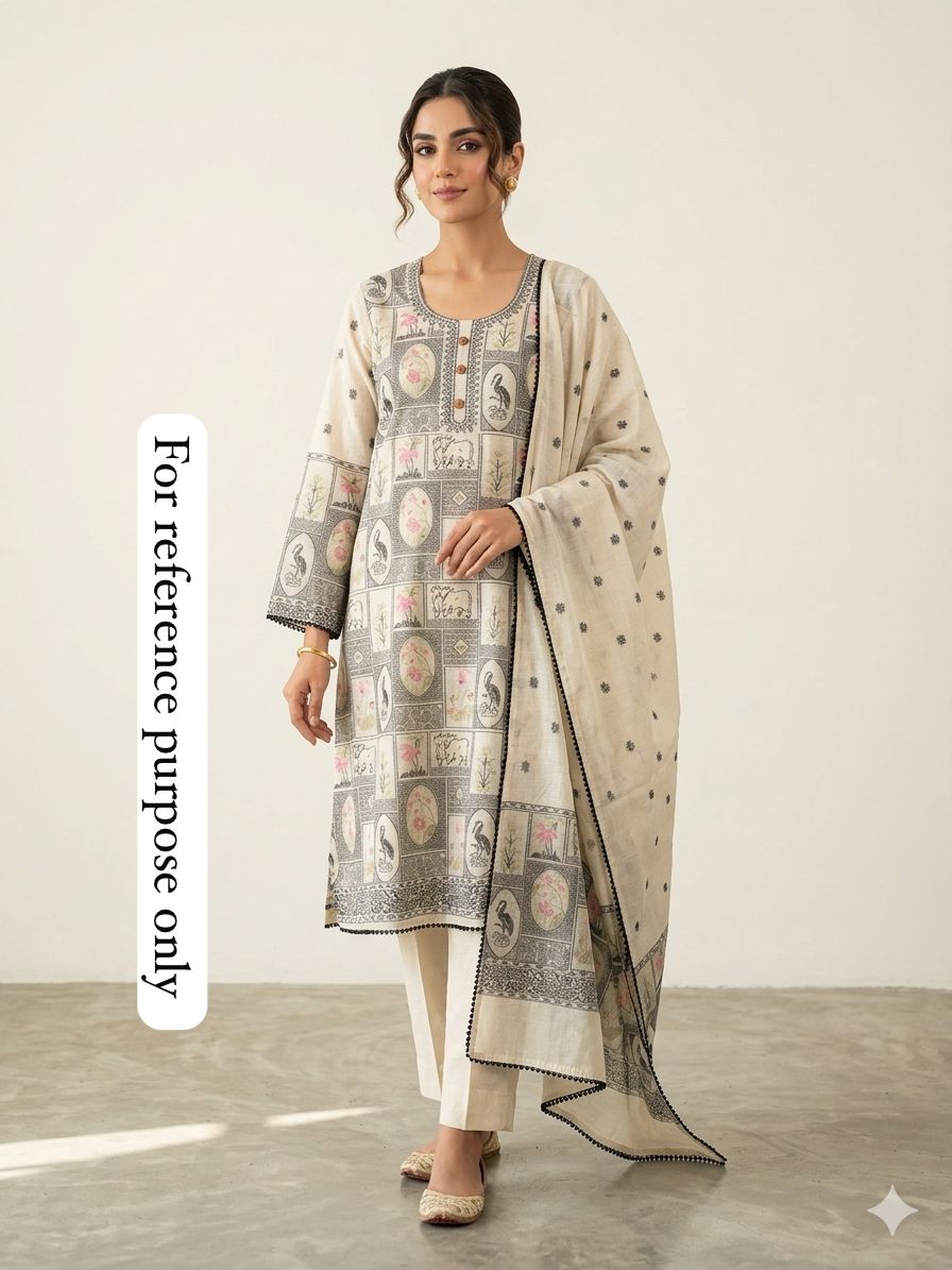 Mul Chanderi Unstitched Ladies Suit RC-18679 – view 2