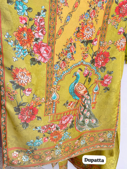 Shimmer Silk Unstitched Ladies Suit RC-18100 – view 5
