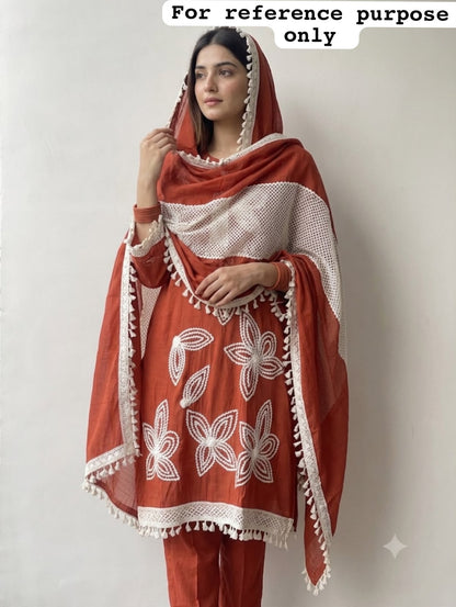 Mul chanderi unstitched ladies suit Rc19128