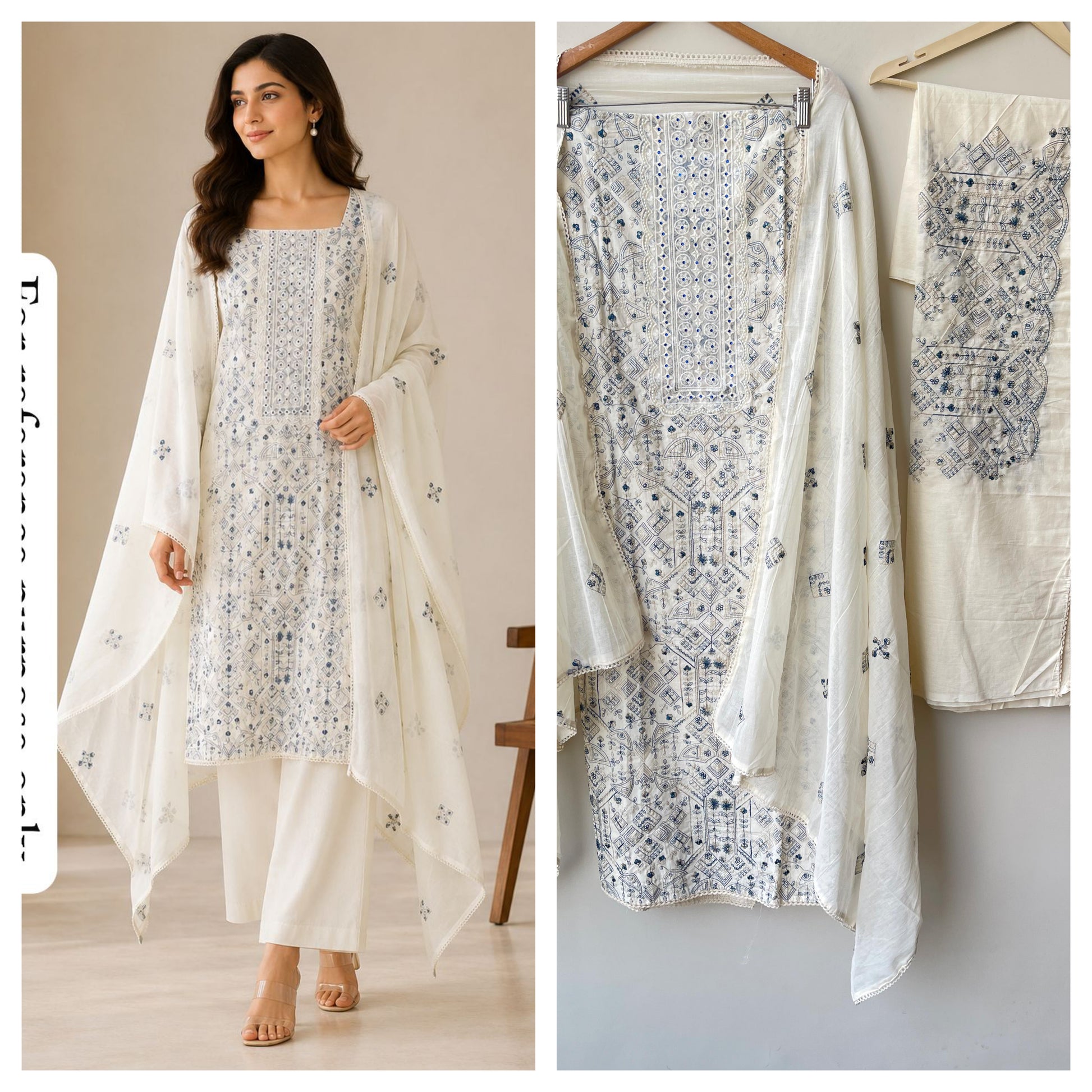 Cotton Unstitched Ladies Suit RC18879
