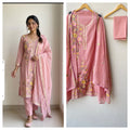 Mul chanderi unstitched ladies suit Rc18955