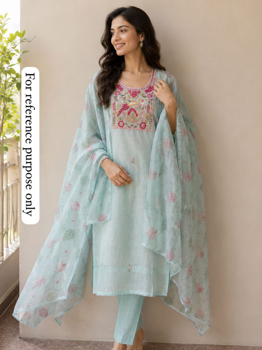 Soft kota doriya unstitched ladies suit Rc18896 (c)