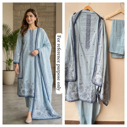 Jhaamdhaani linen unstitched ladies suit Rc18933