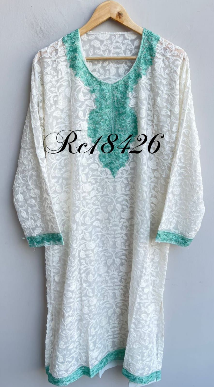 Resham Embroidered Ladies Readymade Kurta RC-18426 (a) – view 5