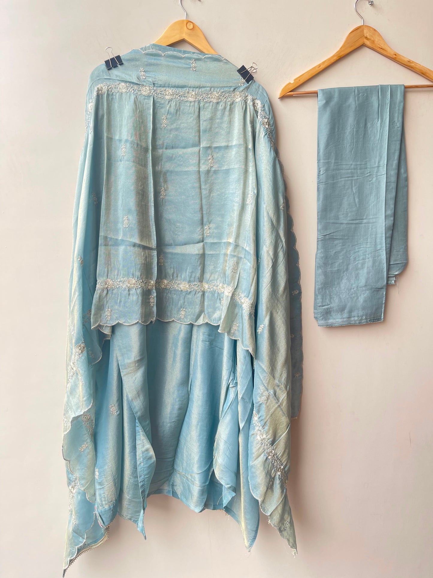 Banarasi shimmer silk ladies unstitched suit Rc19123