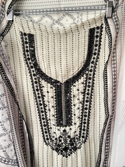 Organza unstitched ladies suit Rc17514 (b)