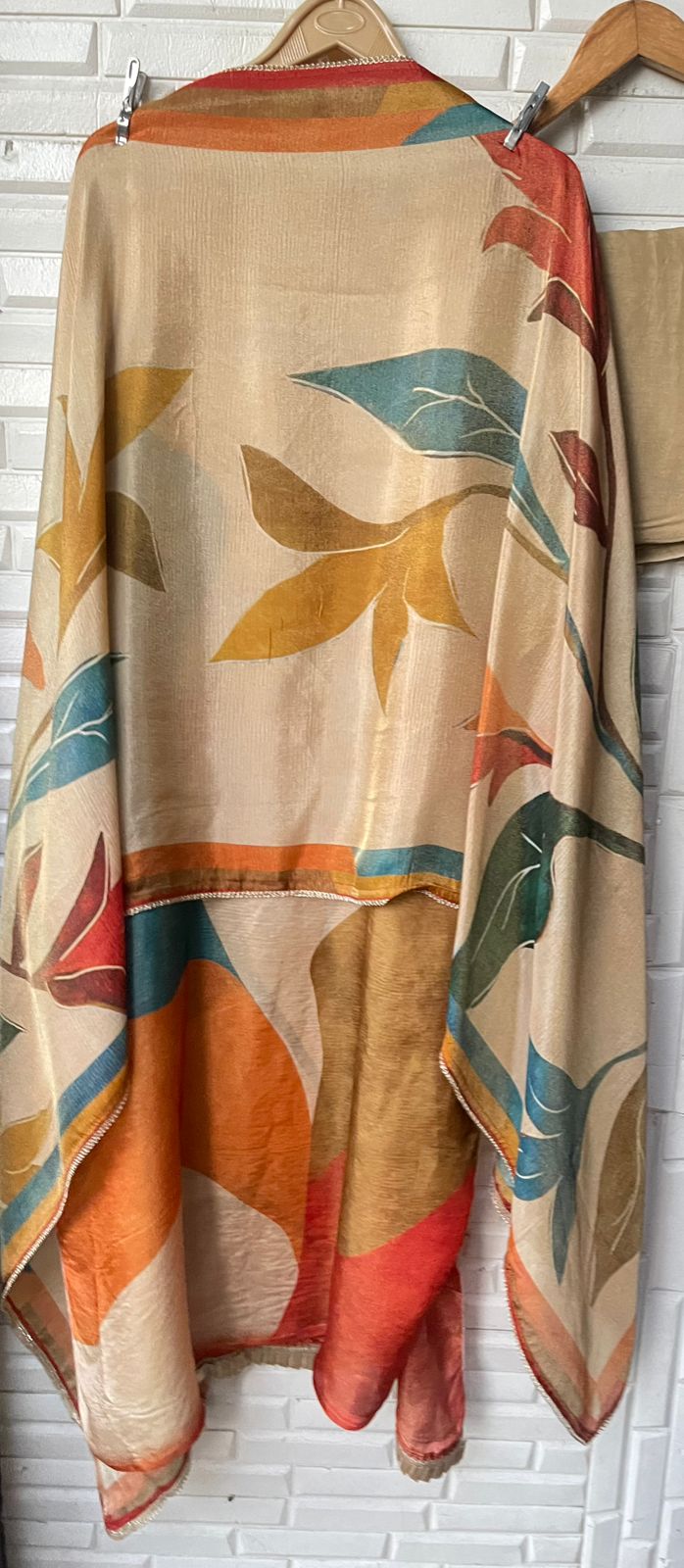 Shimmer silk unstitched ladies suit Rc17756