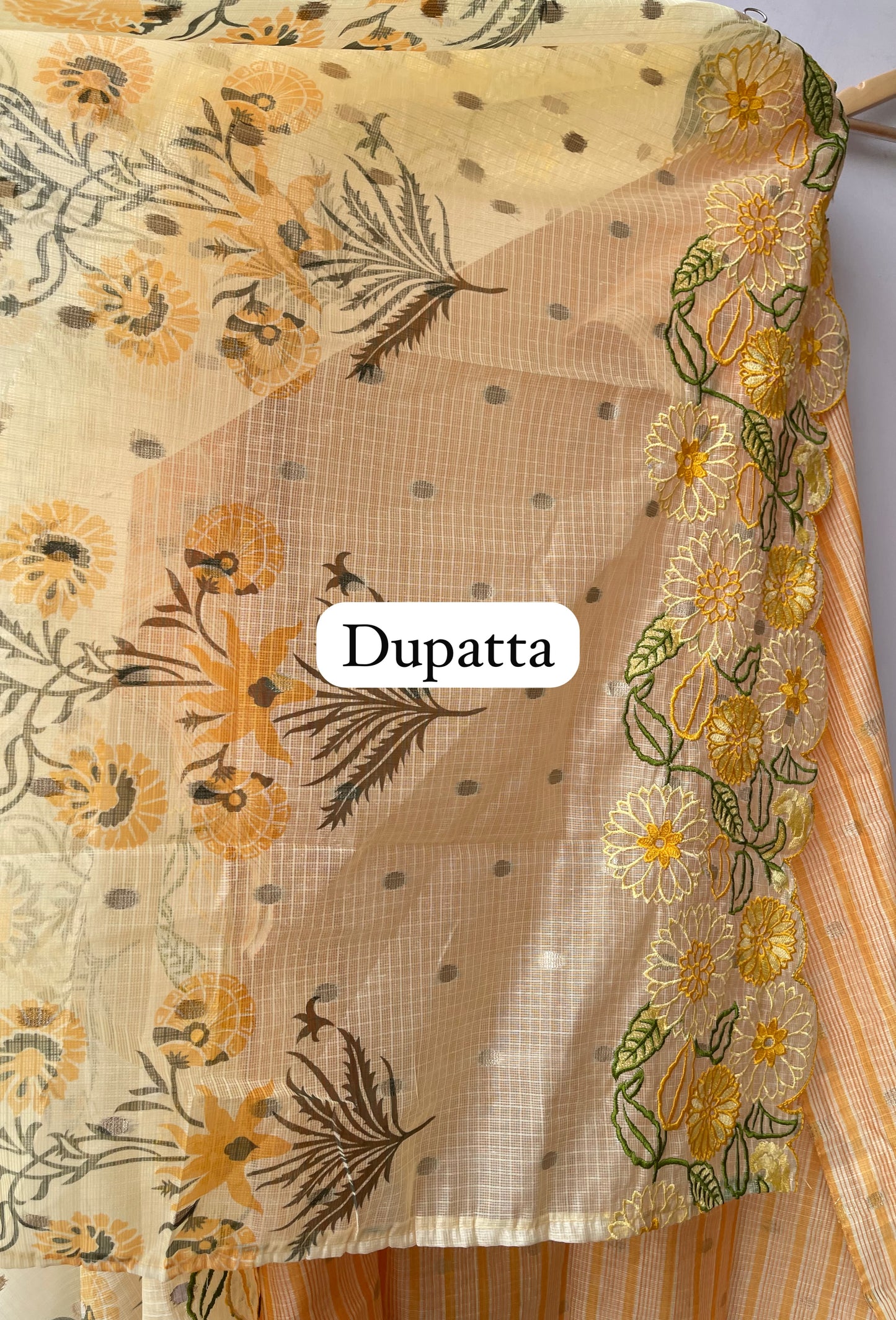 Self Banarasi weaving kota doriya unstitched ladies suit Rc18995