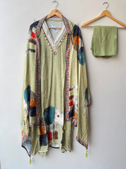 Muslin printed unstitched ladies suit Rc18984