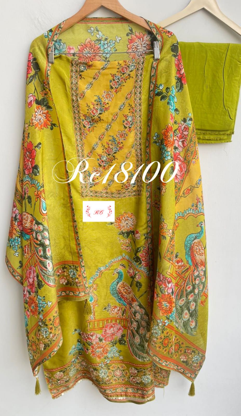 Shimmer Silk Unstitched Ladies Suit RC-18100 – view 3
