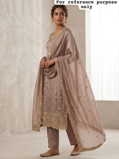 Shimmer glass silk unstitched ladies suit Rc19336 (b)