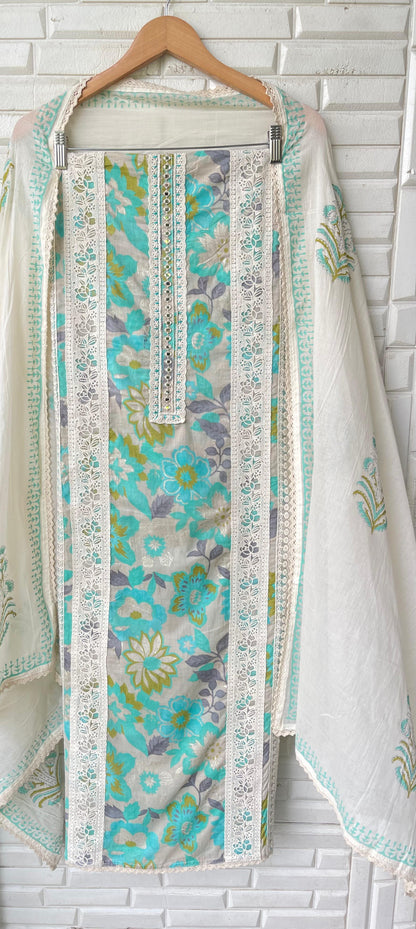 Cotton unstitched ladies suit Rc17423