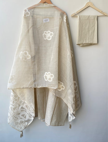 Khadi linen unstitched ladies suit Rc18760