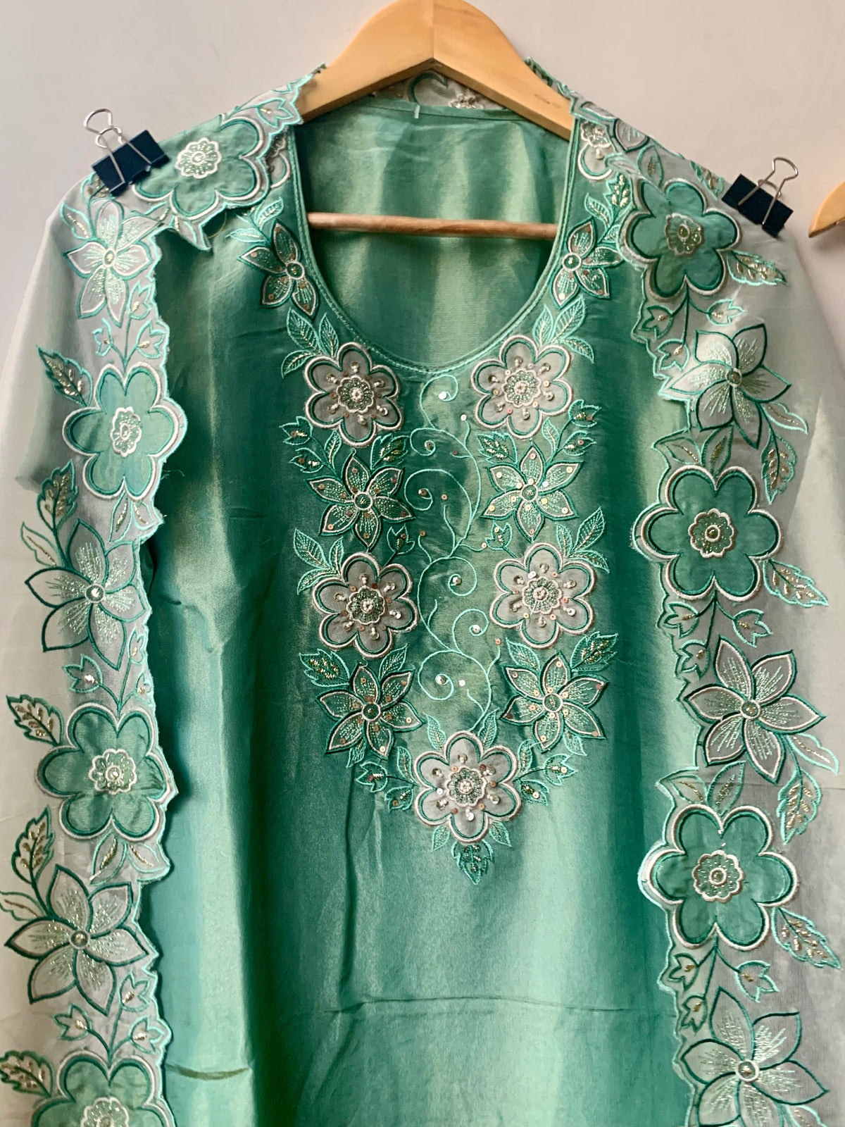 Shimmer Silk Organza Luxury Ensemble Unstitched Suit Set
