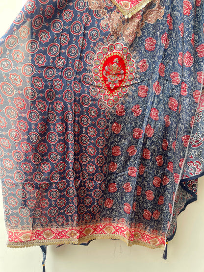 Satin crepe printed ladies unstitched suit Rc19153