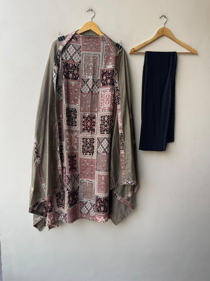 Designer Cotton Printed 3pcs Unstitched Suit Set