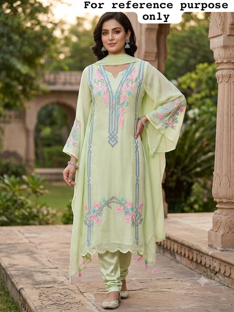 Organza Tuile unstitched ladies suit Rc19312 (a)