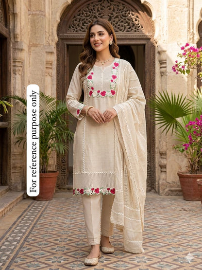 Soft Khadi Linen Unstitched Ladies Suit RC-18772 – view 2