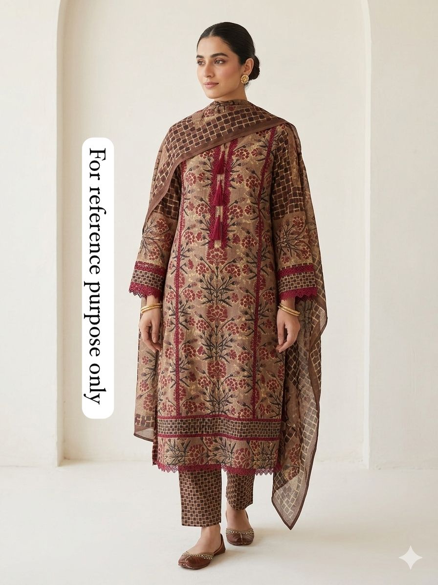 Cotton printed unstitched ladies suit Rc18540