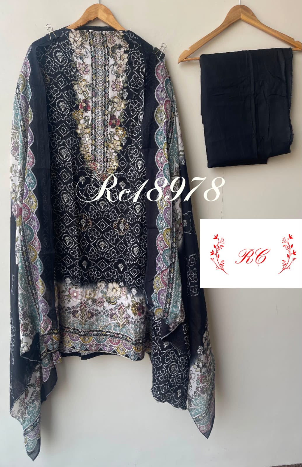 Cotton printed unstitched ladies suit Rc18978