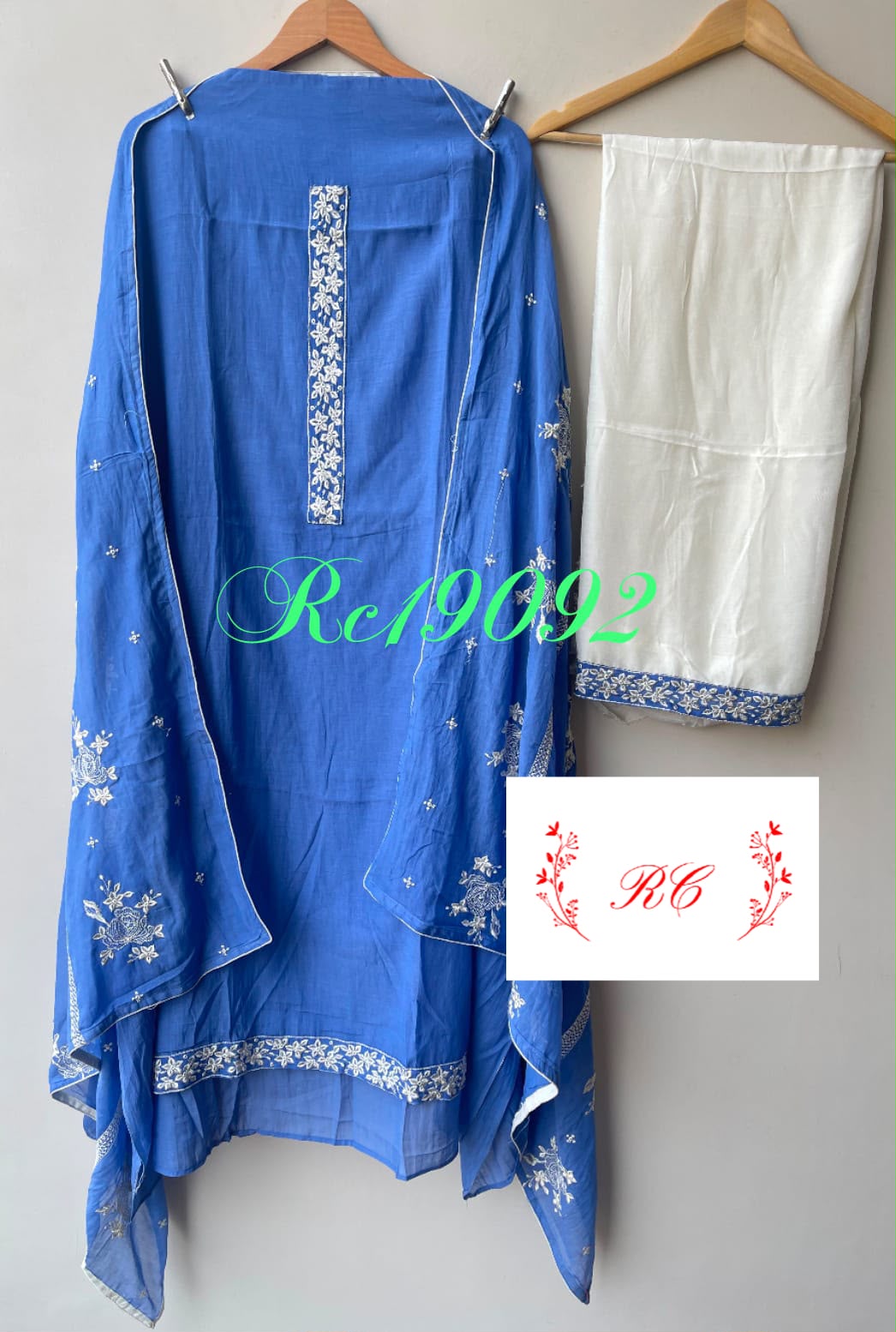 Pure mul cotton unstitched ladies suit Rc19092