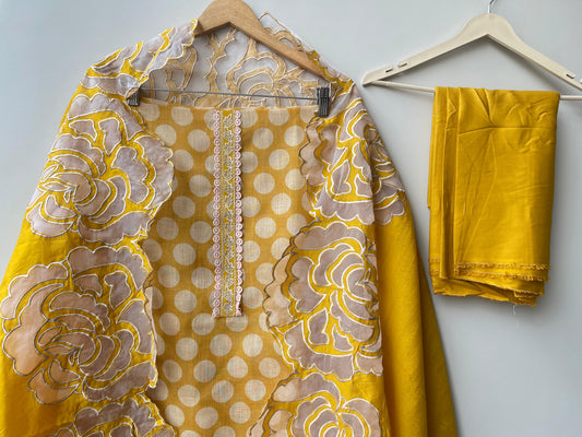 Soft linen printed unstitched ladies suit Rc18674 (d)