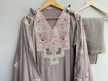 Mul chanderi unstitched ladies suit Rc18458 (b)