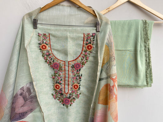 Shimmer linen unstitched ladies suit Rc18474 (a)