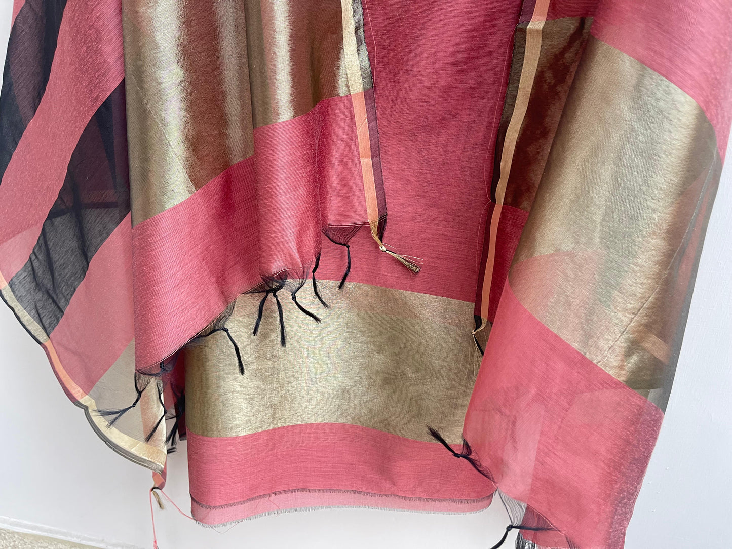 Chanderi silk unstitched ladies suit Rc17994 (e)