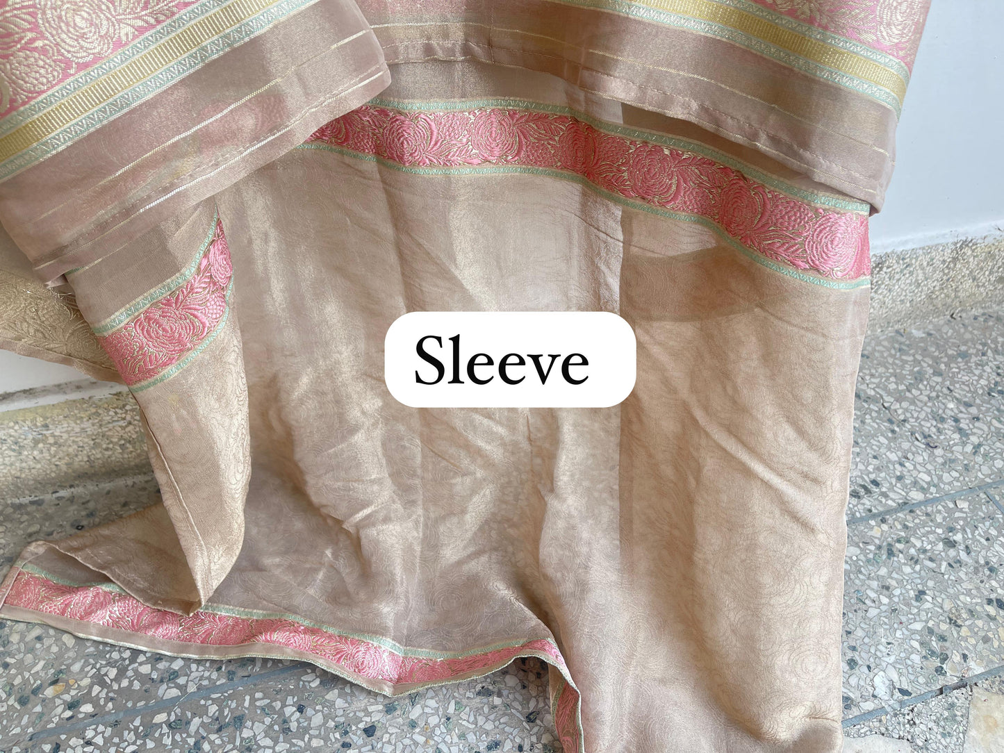 Banarasi shimmer tissue unstitched ladies suit Rc18358 (b)