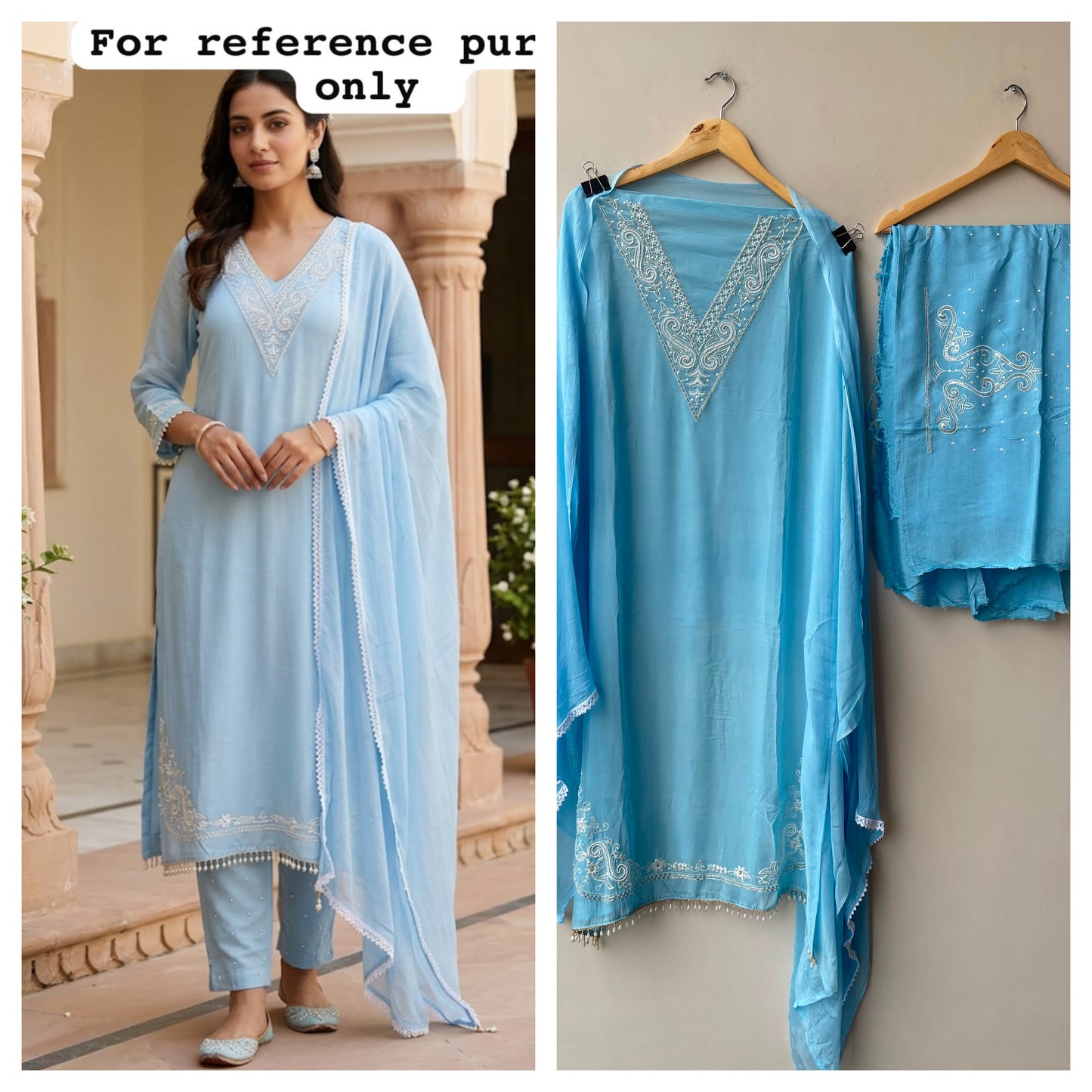 Organza fabric unstitched ladies suit Rc19058