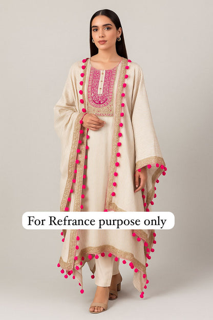 Banarasi shimmer silk unstitched ladies suit Rc17638