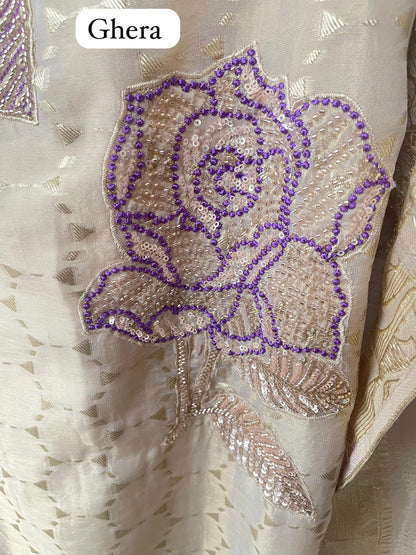 Banarasi shimmer silk unstitched ladies suit Rc17761 (a)