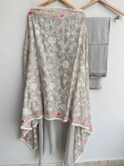 Pure organza unstitched ladies suit Rc18467 (b)