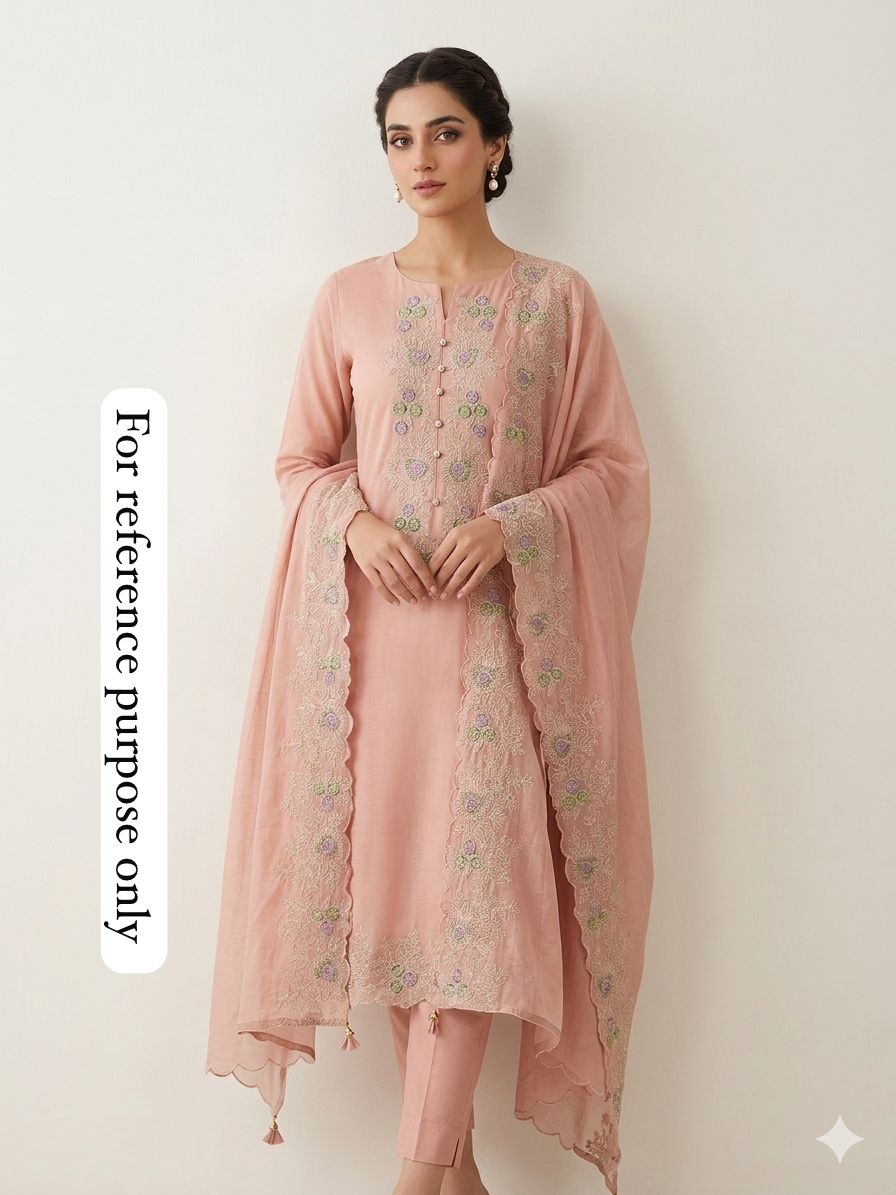 Mul chanderi unstitched ladies suit Rc18762