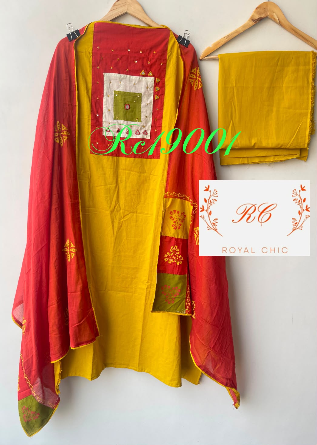 Cotton unstitched ladies suit Rc19001 (a)