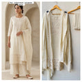 Mul chanderi applique work unstitched ladies suit Rc19279