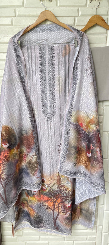 Cotton unstitched ladies suit Rc17343