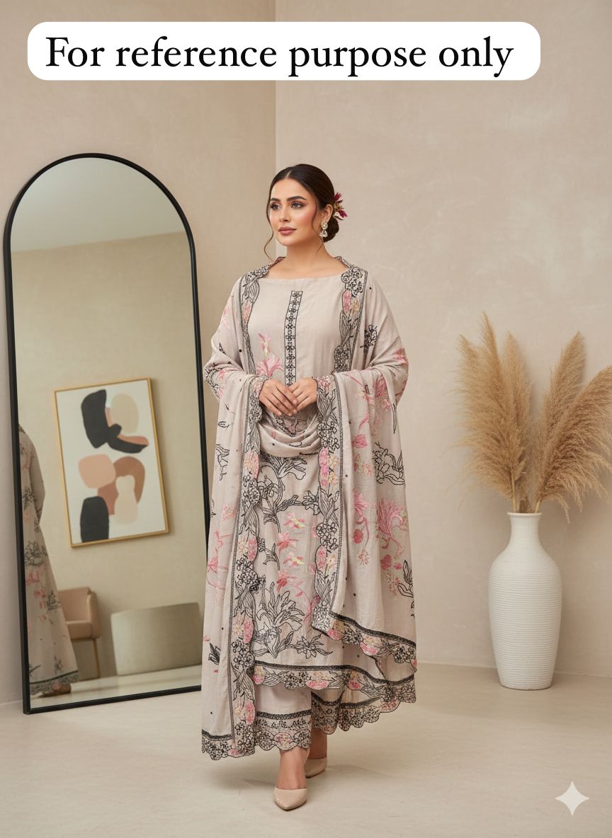 Mul Chanderi Unstitched Ladies Suit RC-18408 – view 2
