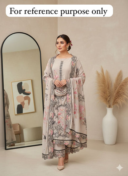Mul Chanderi Unstitched Ladies Suit RC-18408 – view 2