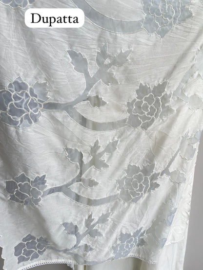 Soft mul chanderi unstitched ladies suit Rc18591