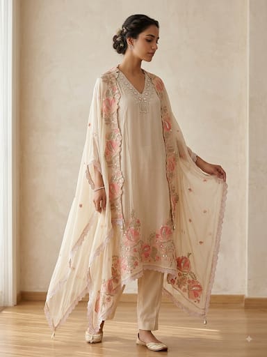 Glass organza unstitched ladies suit Rc19278 (b)