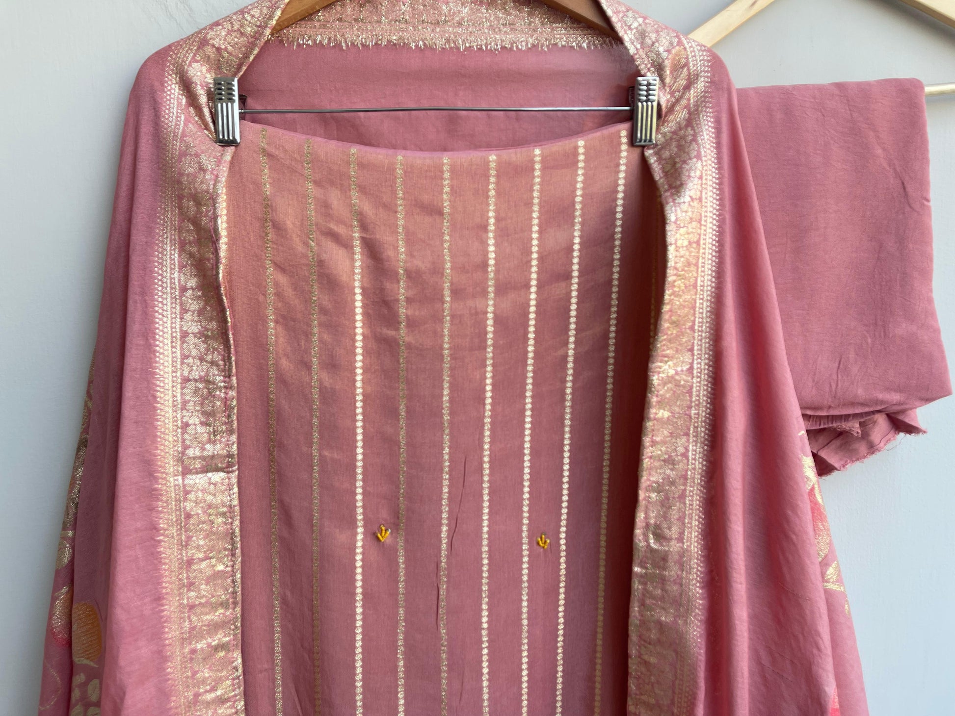 Banarasi Shimmer Silk Unstitched Ladies Suit RC-17825 (b)