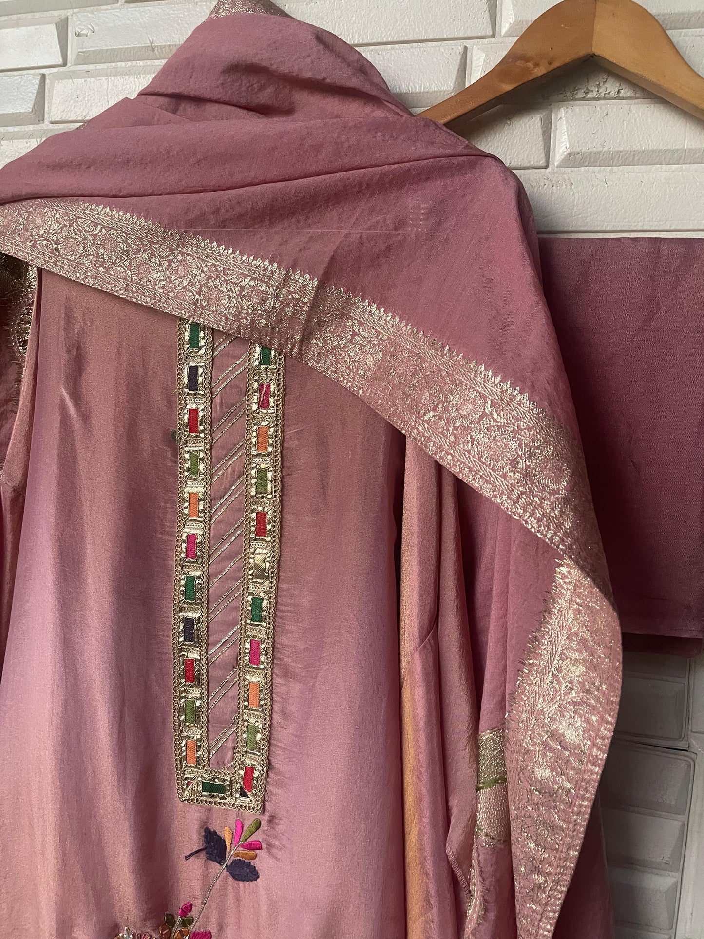 Shimmer silk unstitched ladies suit Rc17716 (a)