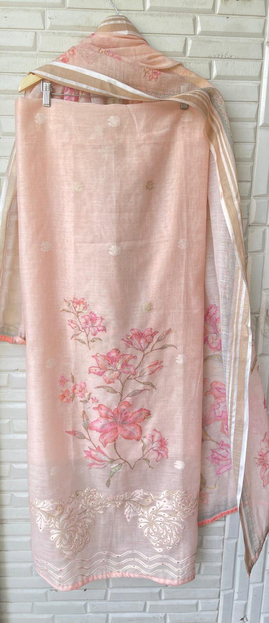 Linen Kora Unstitched Ladies Suit RC-17158 – view 2
