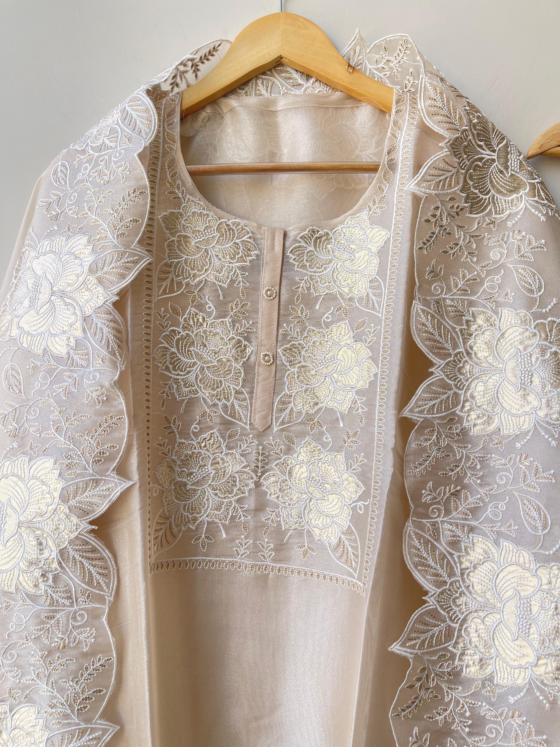 Shimmer Organza Unstitched Ladies Suit RC-18886 – view 9
